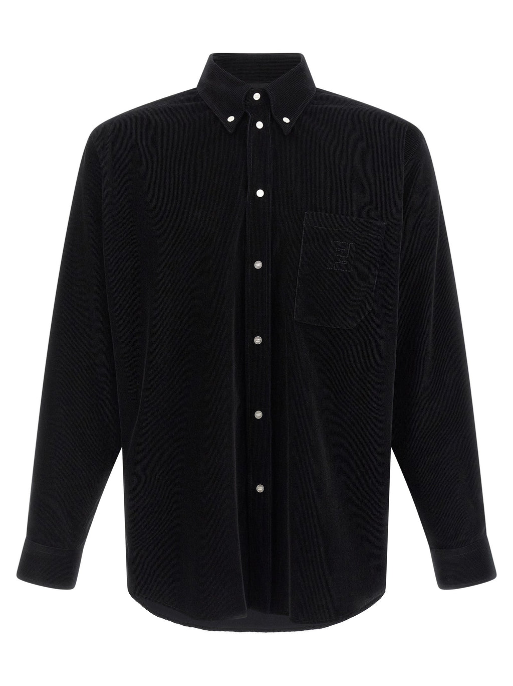 Fendi Black Cotton Blouse Fendi