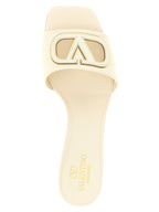 Valentino Garavani White Calfskin Mid Heel Pumps Valentino Garavani