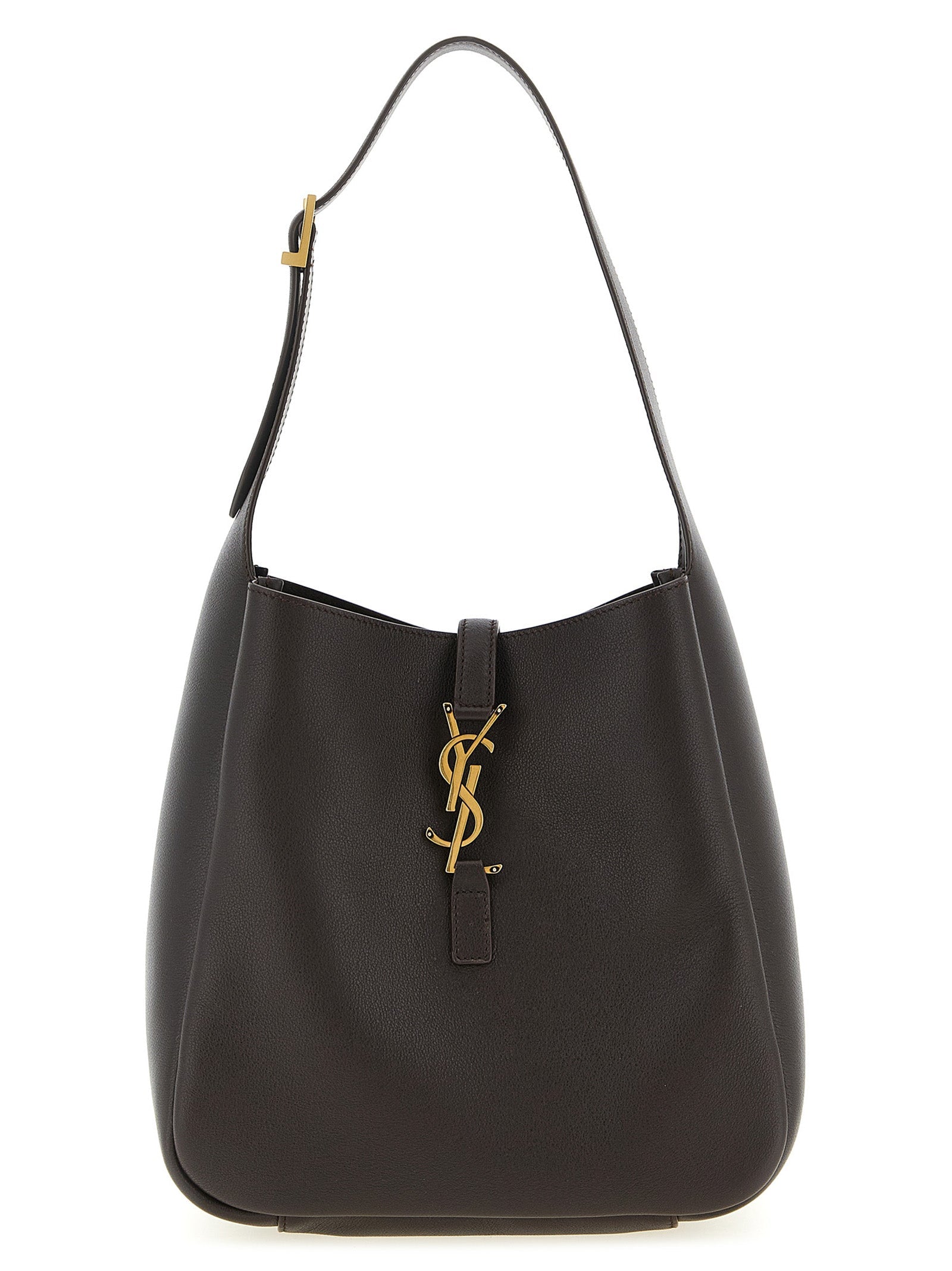 Saint Laurent Brown Calfskin Shoulder Bag Saint Laurent