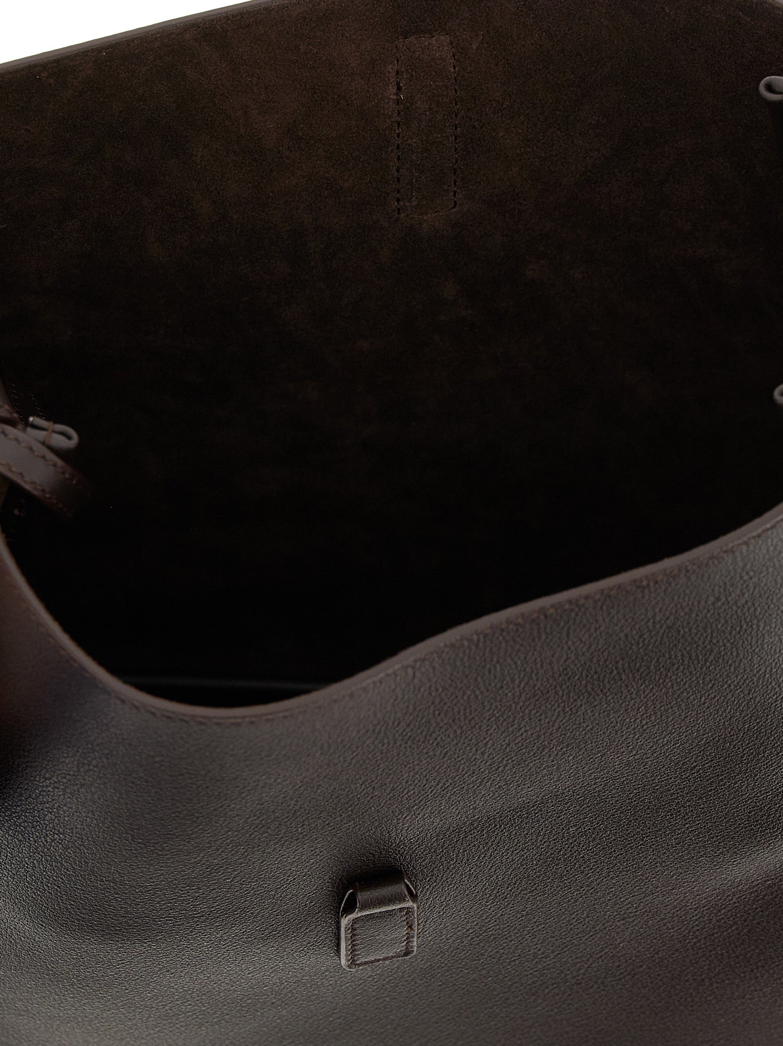 Saint Laurent Brown Calfskin Shoulder Bag Saint Laurent