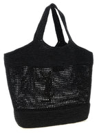 Saint Laurent Black Raffia Tote Bag Saint Laurent
