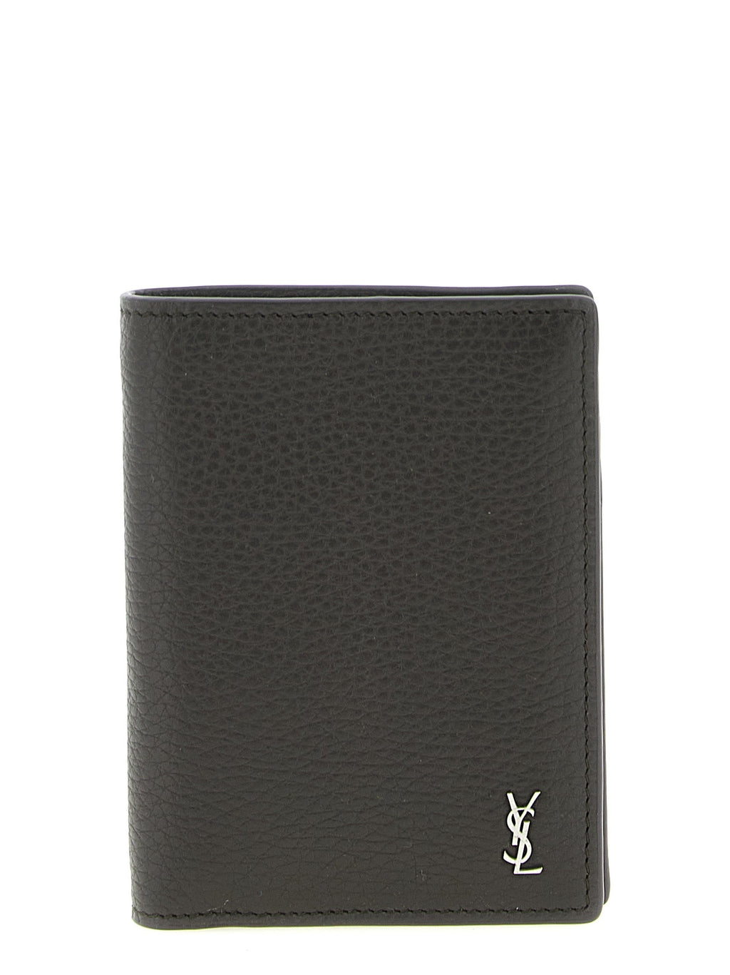 Saint Laurent Brown Calfskin Leather Wallet Saint Laurent