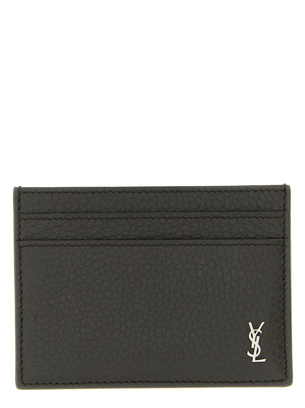 Saint Laurent Brown Calfskin Cardholder Saint Laurent