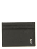 Saint Laurent Brown Calfskin Cardholder Saint Laurent