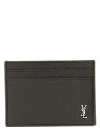 Saint Laurent Brown Calfskin Cardholder Saint Laurent