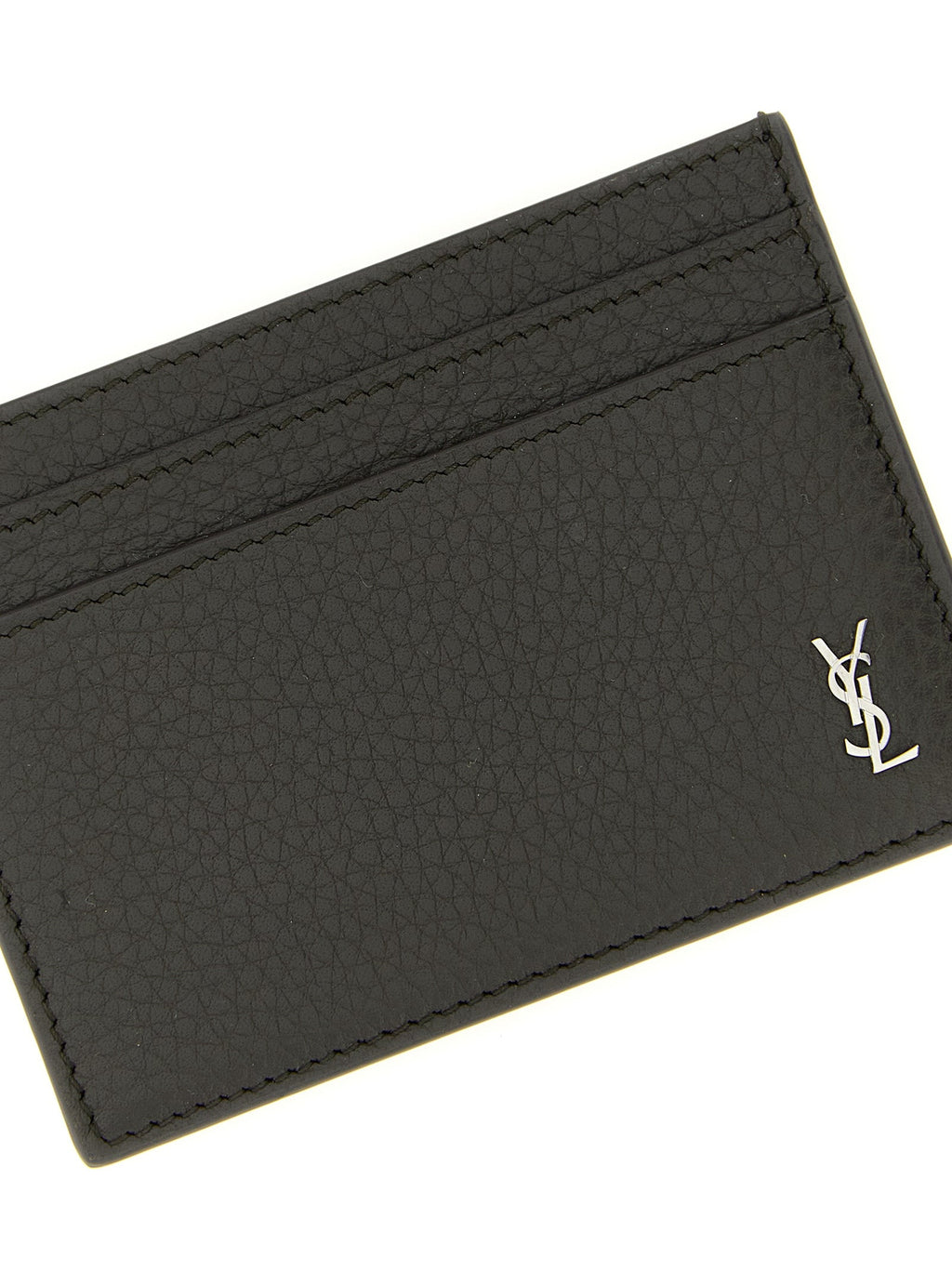 Saint Laurent Brown Calfskin Cardholder Saint Laurent