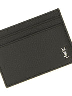 Saint Laurent Brown Calfskin Cardholder Saint Laurent