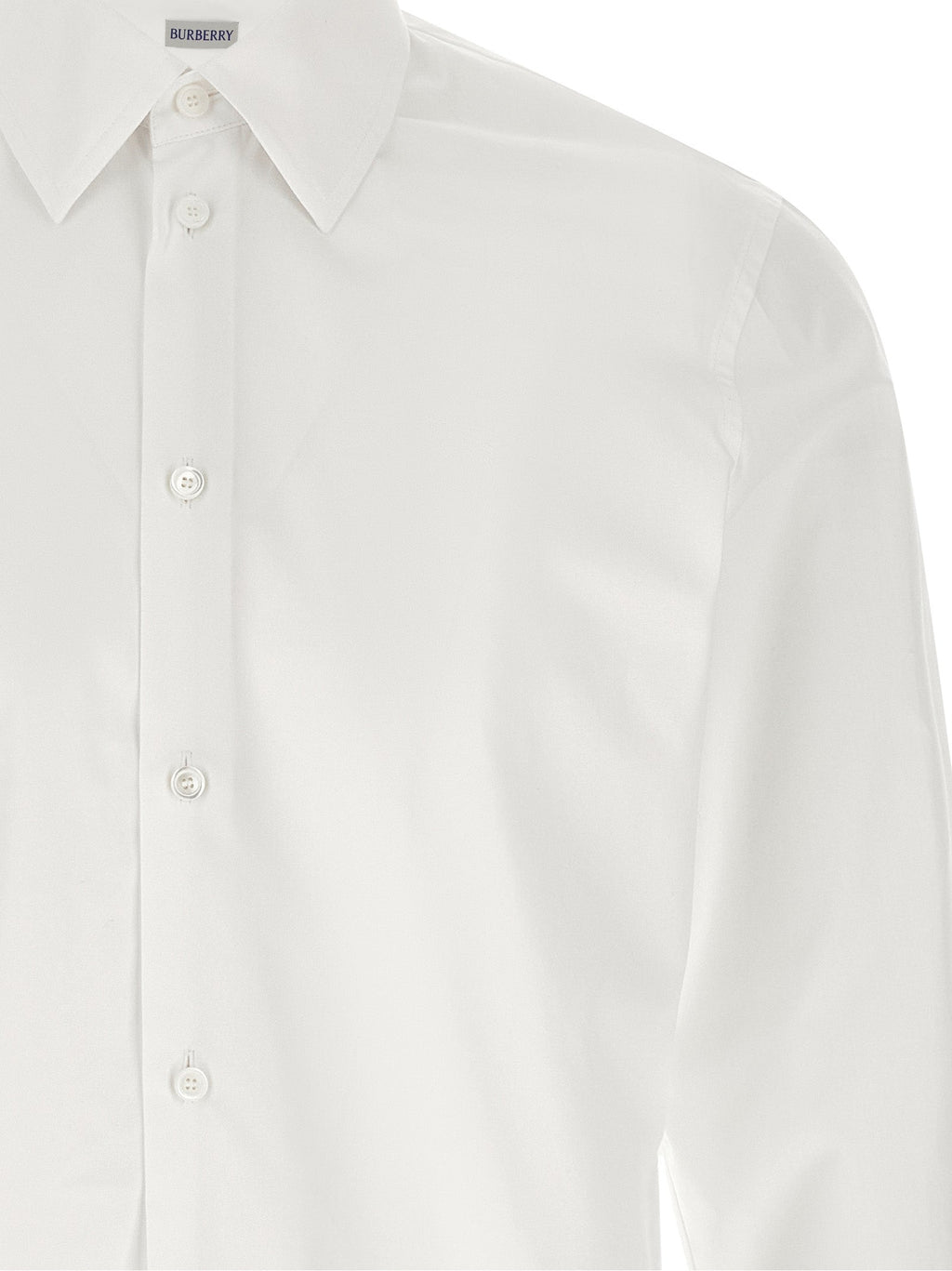 Burberry White Cotton Blouse Burberry