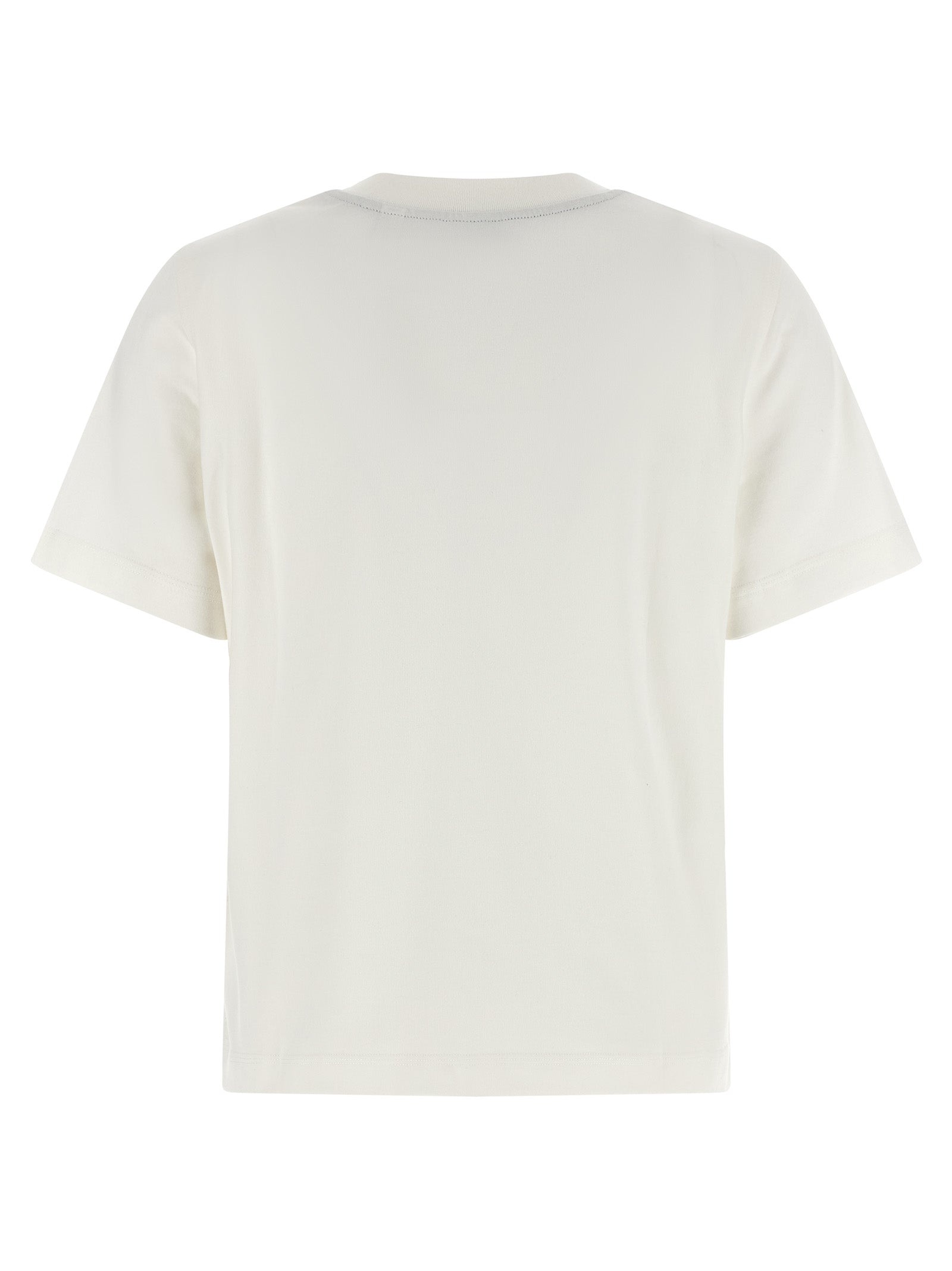 Burberry White Cotton T-Shirt Burberry