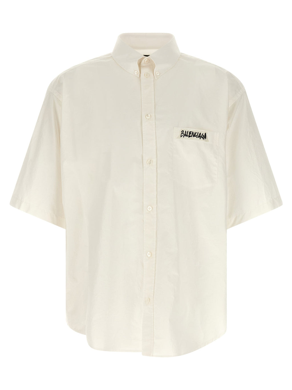 Balenciaga White Cotton Blouse Balenciaga