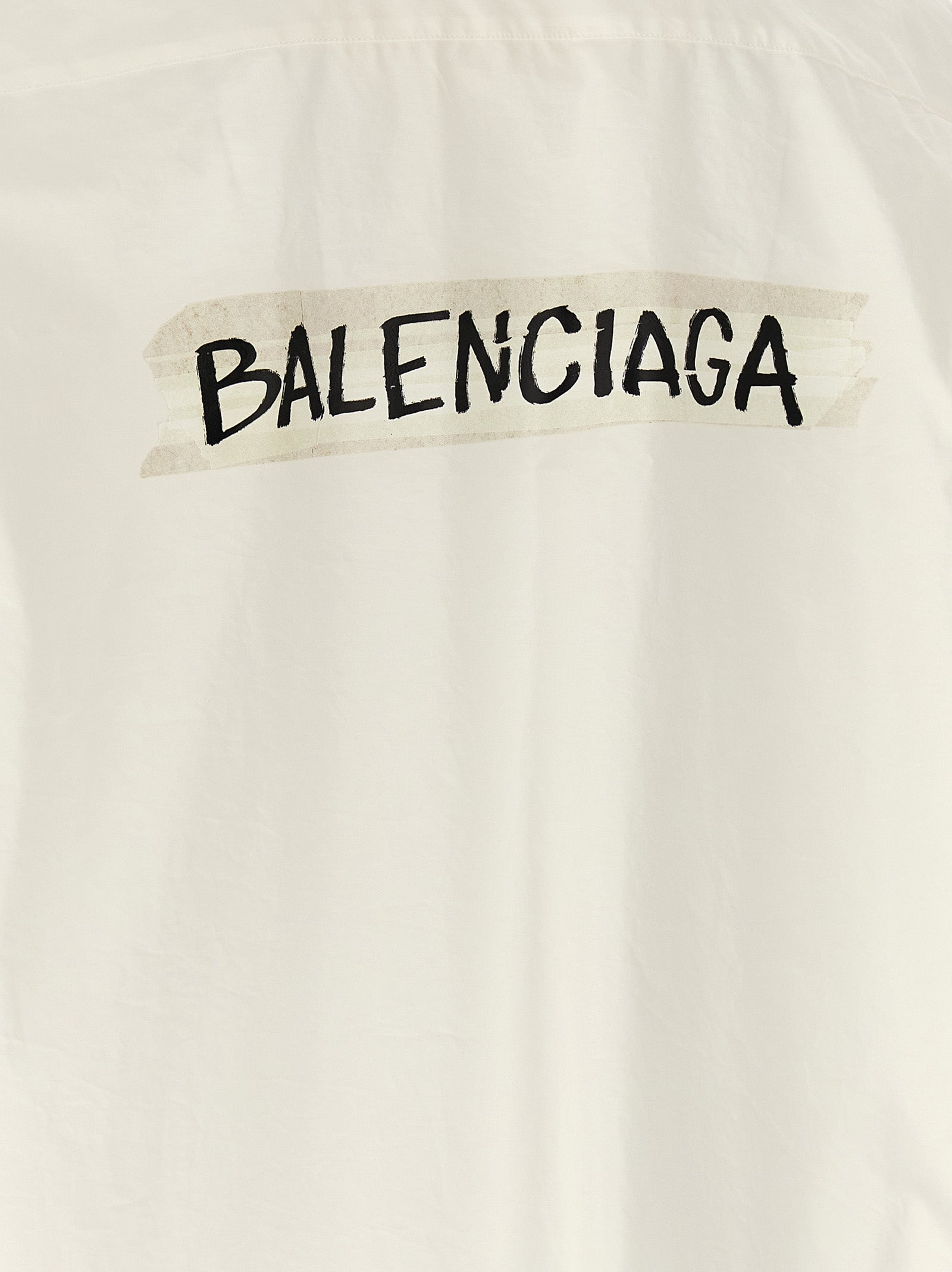 Balenciaga White Cotton Blouse Balenciaga