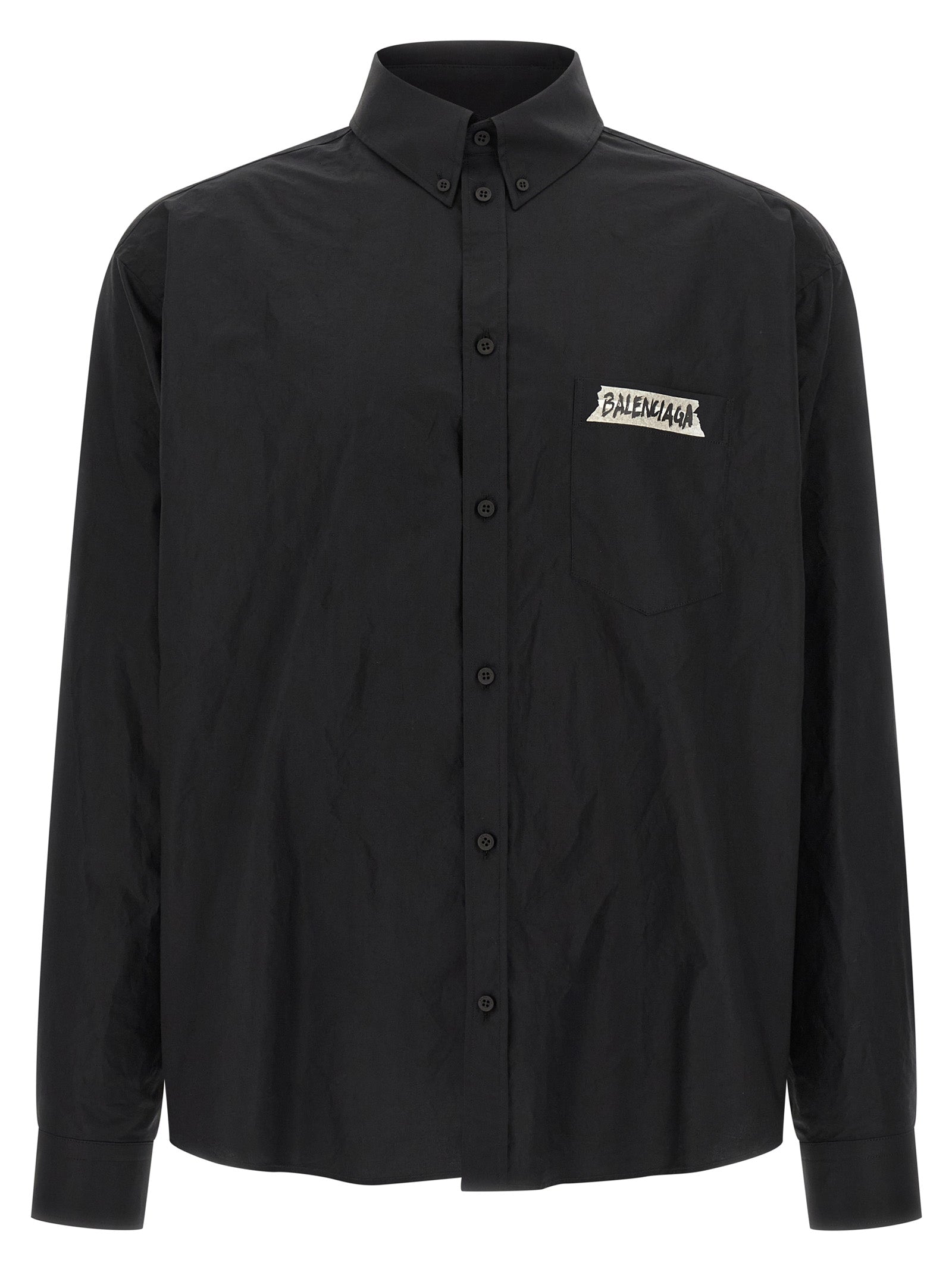 Balenciaga Black Cotton Blouse Balenciaga
