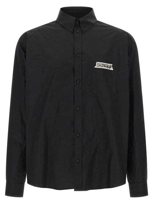 Balenciaga Black Cotton Blouse Balenciaga