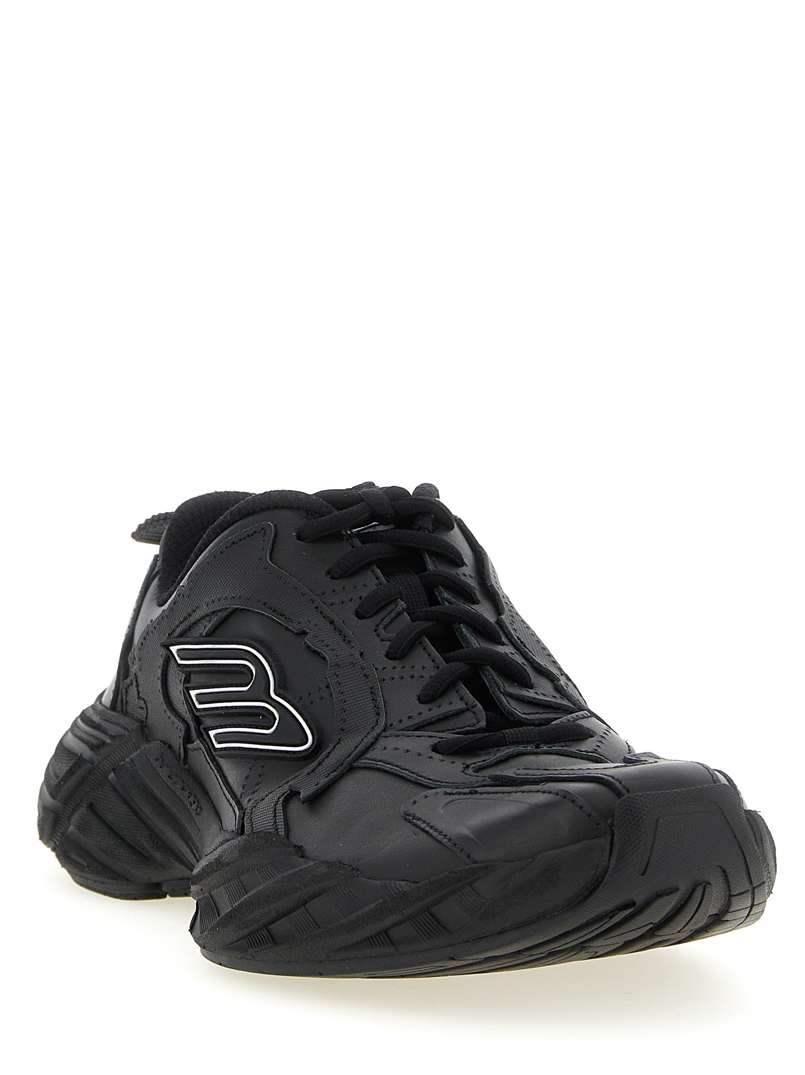 Balenciaga Black Calfskin Athletic Sneakers Balenciaga