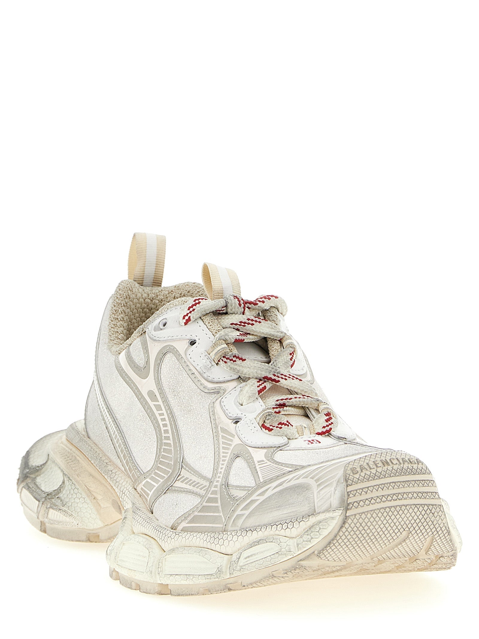 Balenciaga Silver Polyethylene Athletic Sneakers Balenciaga