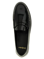 Saint Laurent Black Calfskin Slip-On Loafers Saint Laurent