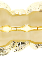Valentino Garavani Gold Acetate Clutch Bag Valentino Garavani