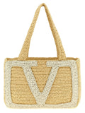 Valentino Garavani White Viscose Tote Bag Valentino Garavani