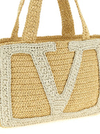 Valentino Garavani White Viscose Tote Bag Valentino Garavani