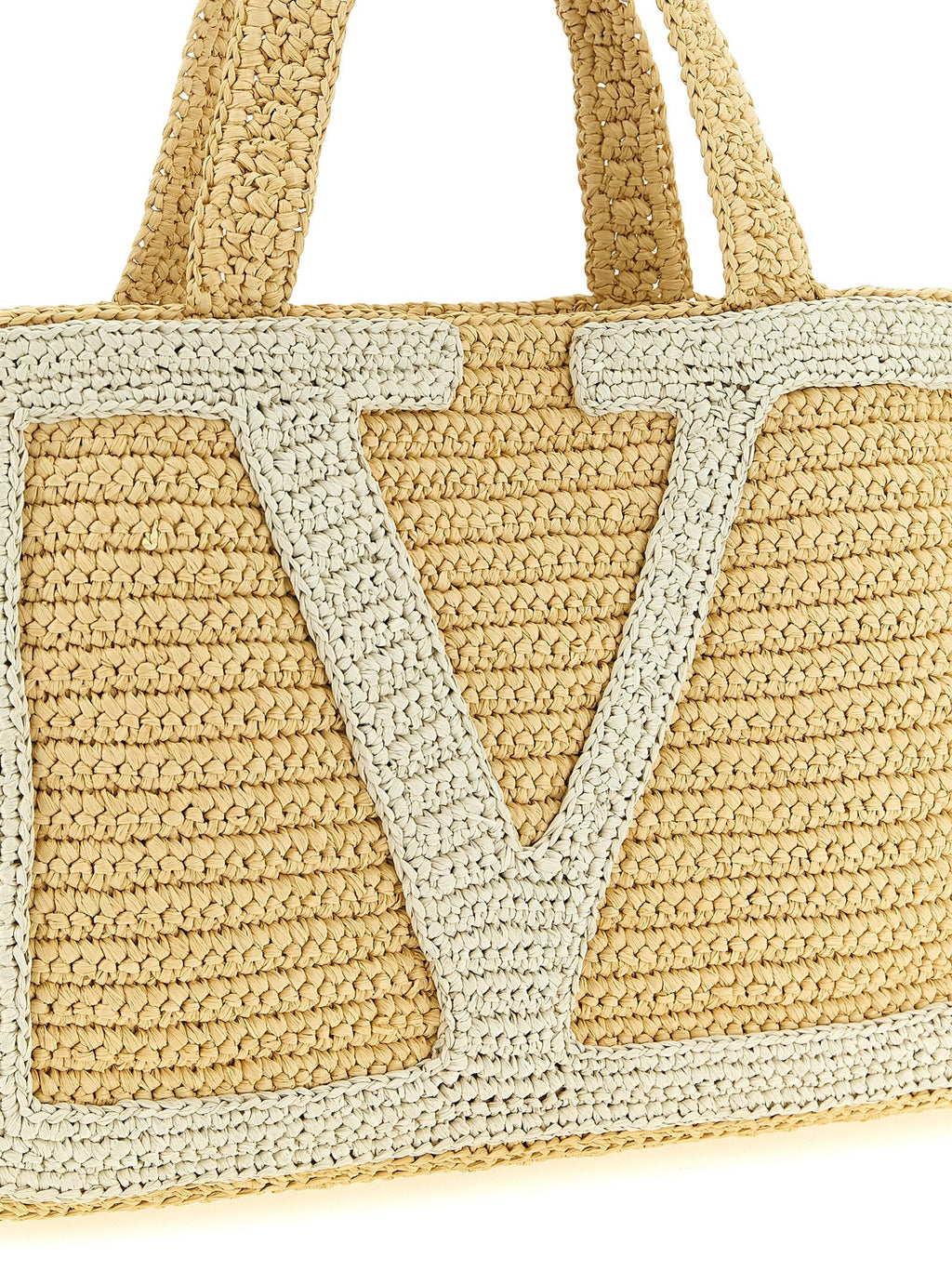 Valentino Garavani White Viscose Tote Bag Valentino Garavani