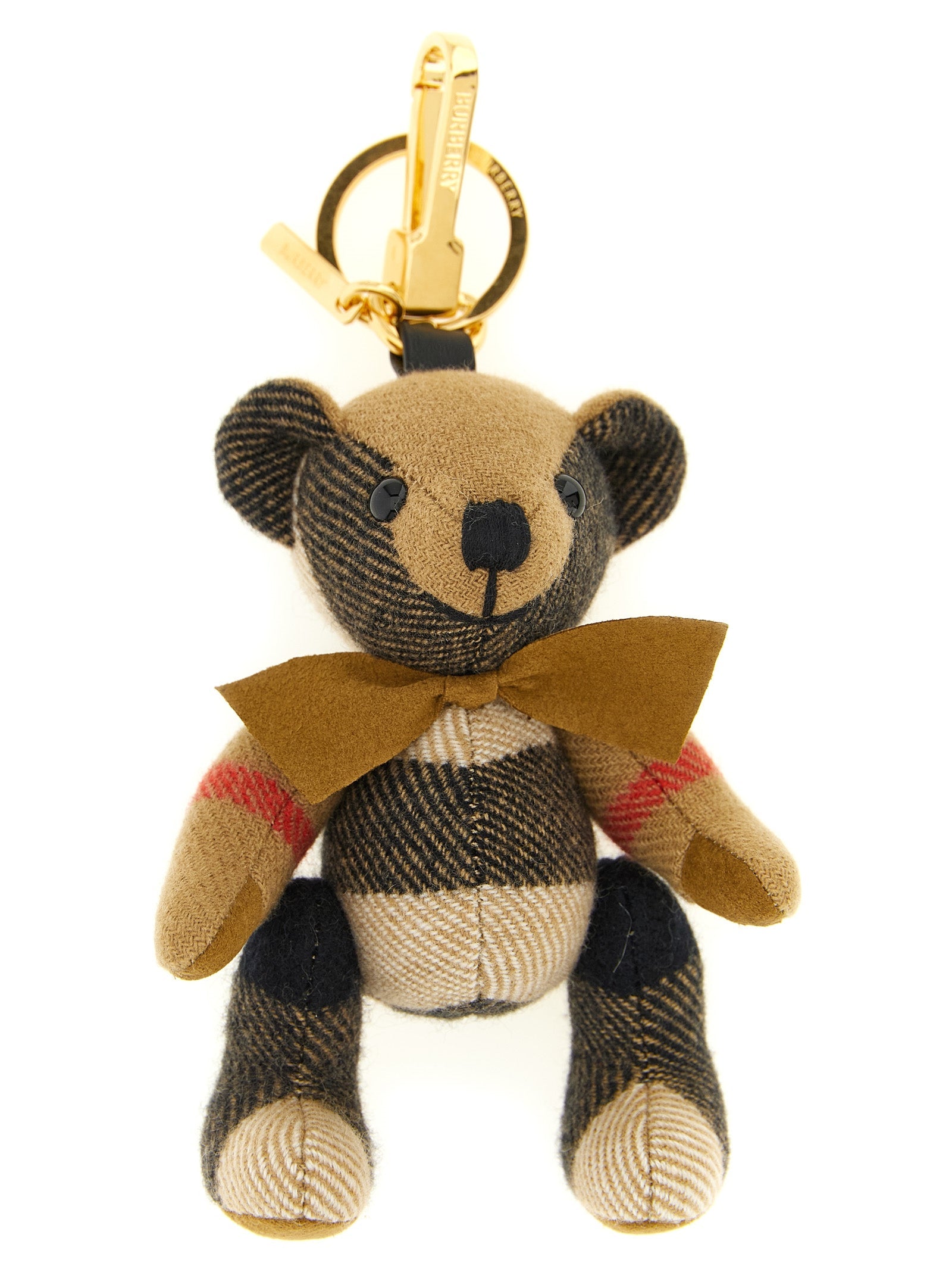 Burberry Beige Cashmere Keychain Burberry
