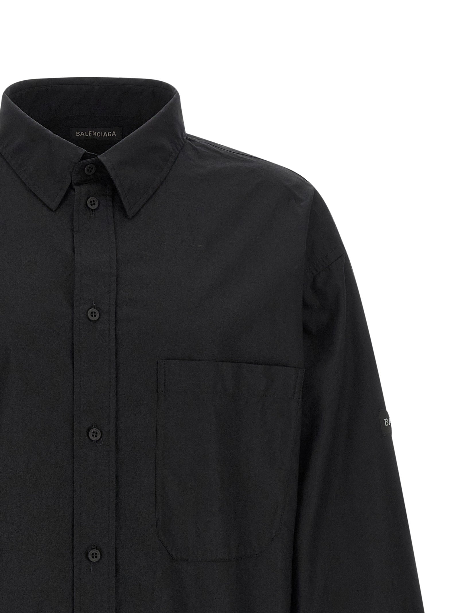 Balenciaga Black Cotton Blouse Balenciaga
