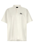 Balenciaga White Cotton Polo Shirt Balenciaga