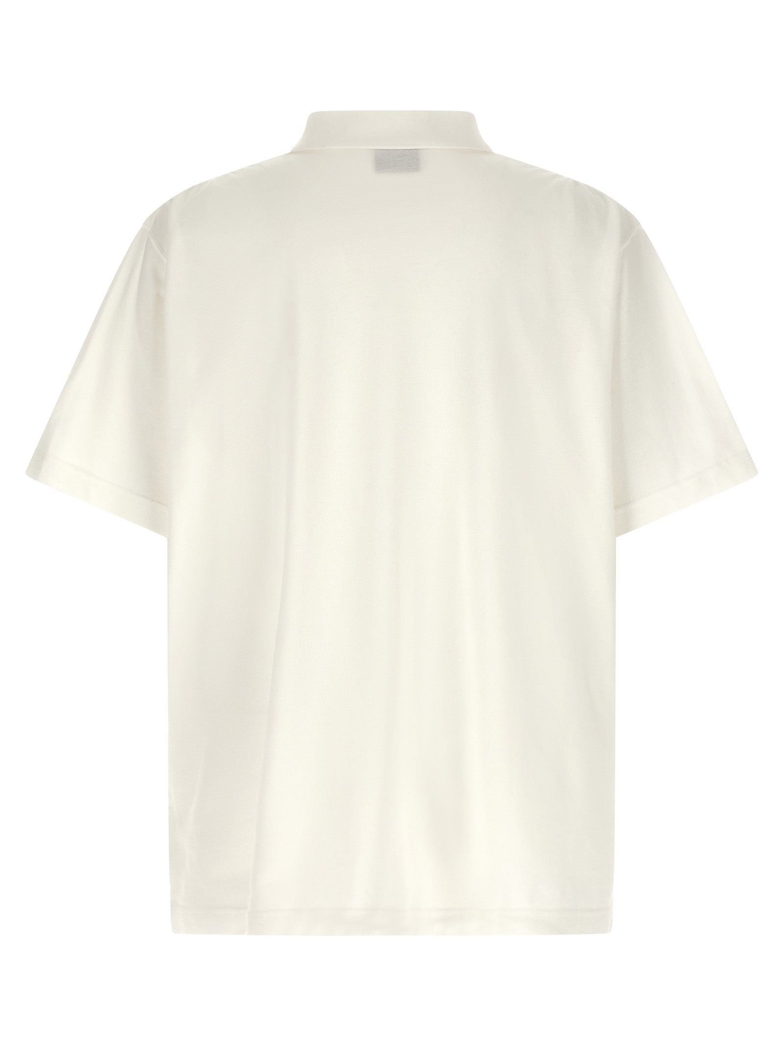 Balenciaga White Cotton Polo Shirt Balenciaga
