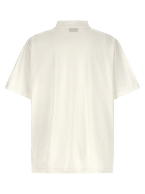 Balenciaga White Cotton Polo Shirt Balenciaga