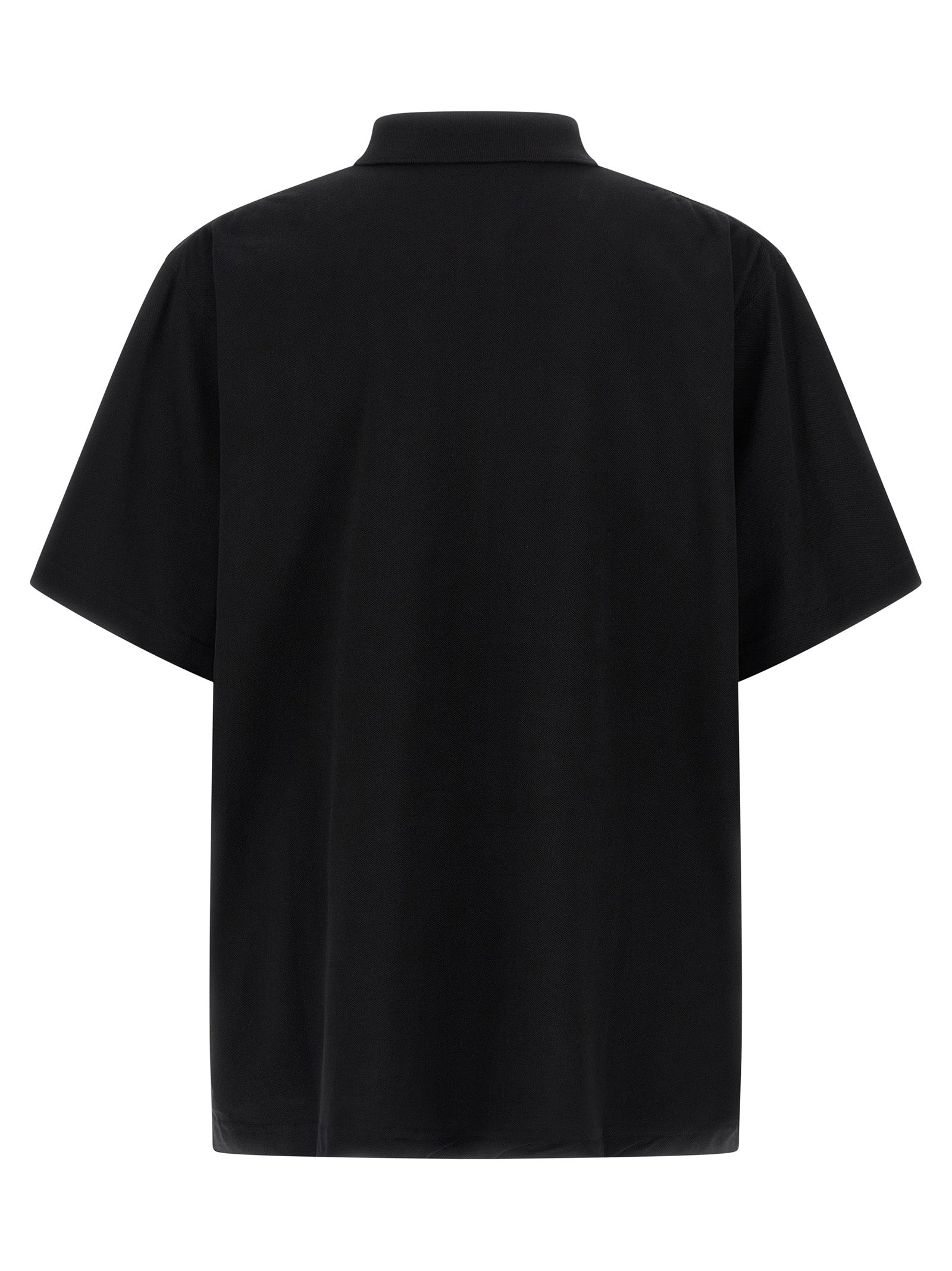 Balenciaga Black Cotton Polo Shirt Balenciaga