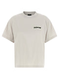 Balenciaga Gray Cotton T-Shirt Balenciaga