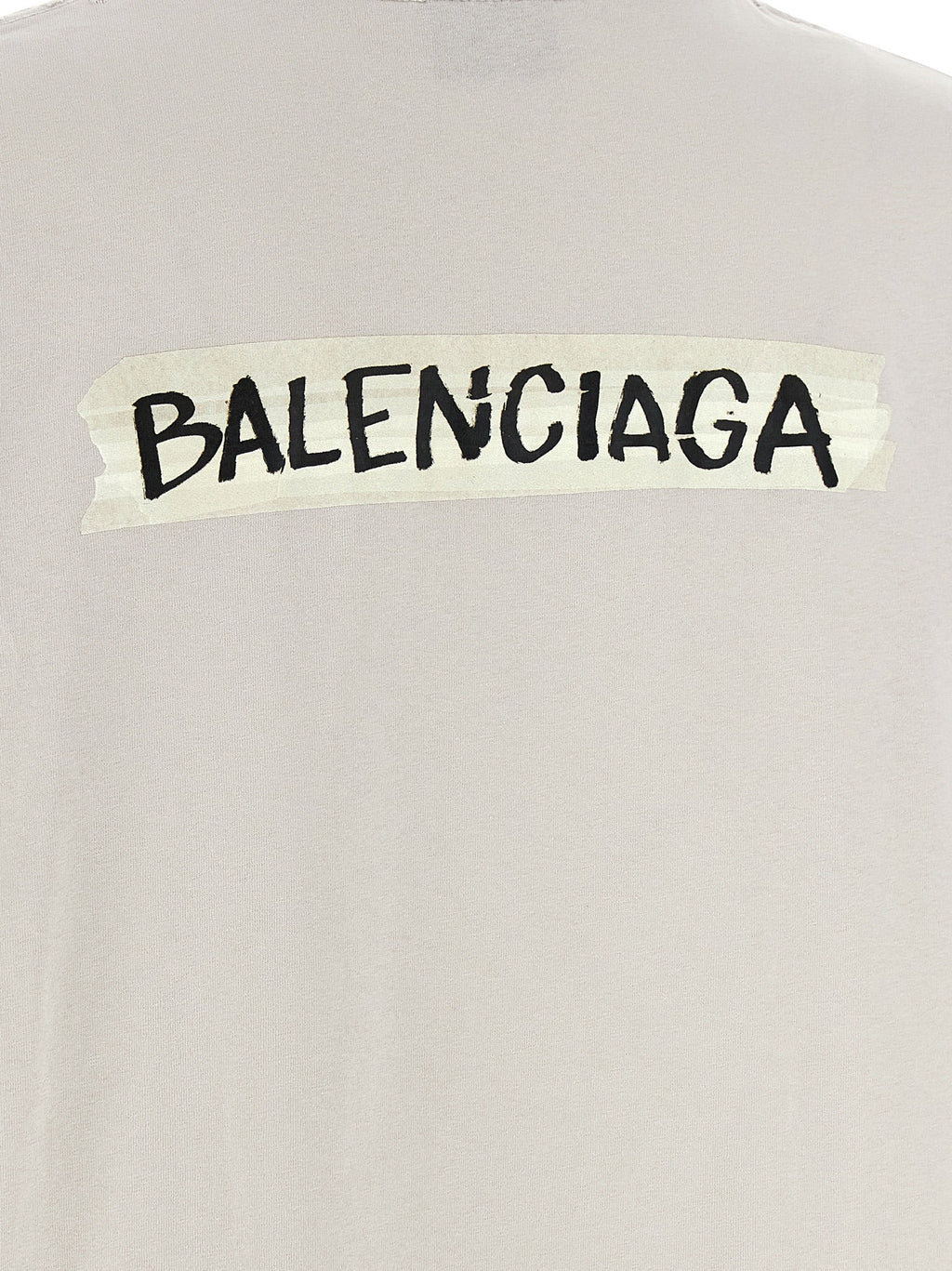 Balenciaga Gray Cotton T-Shirt Balenciaga