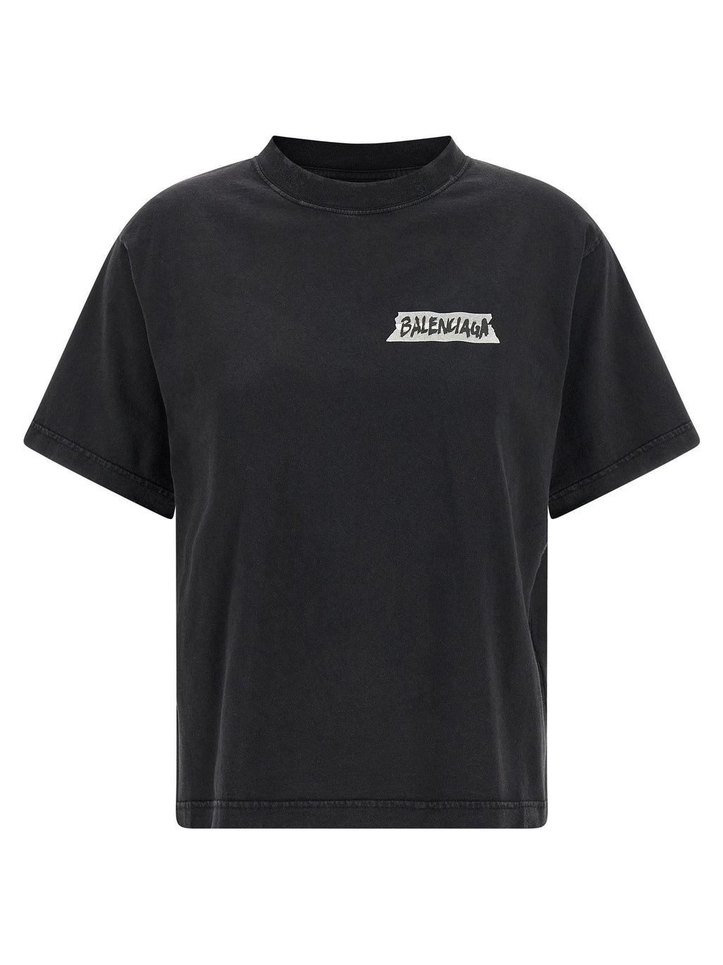 Balenciaga Black Cotton T-Shirt Balenciaga