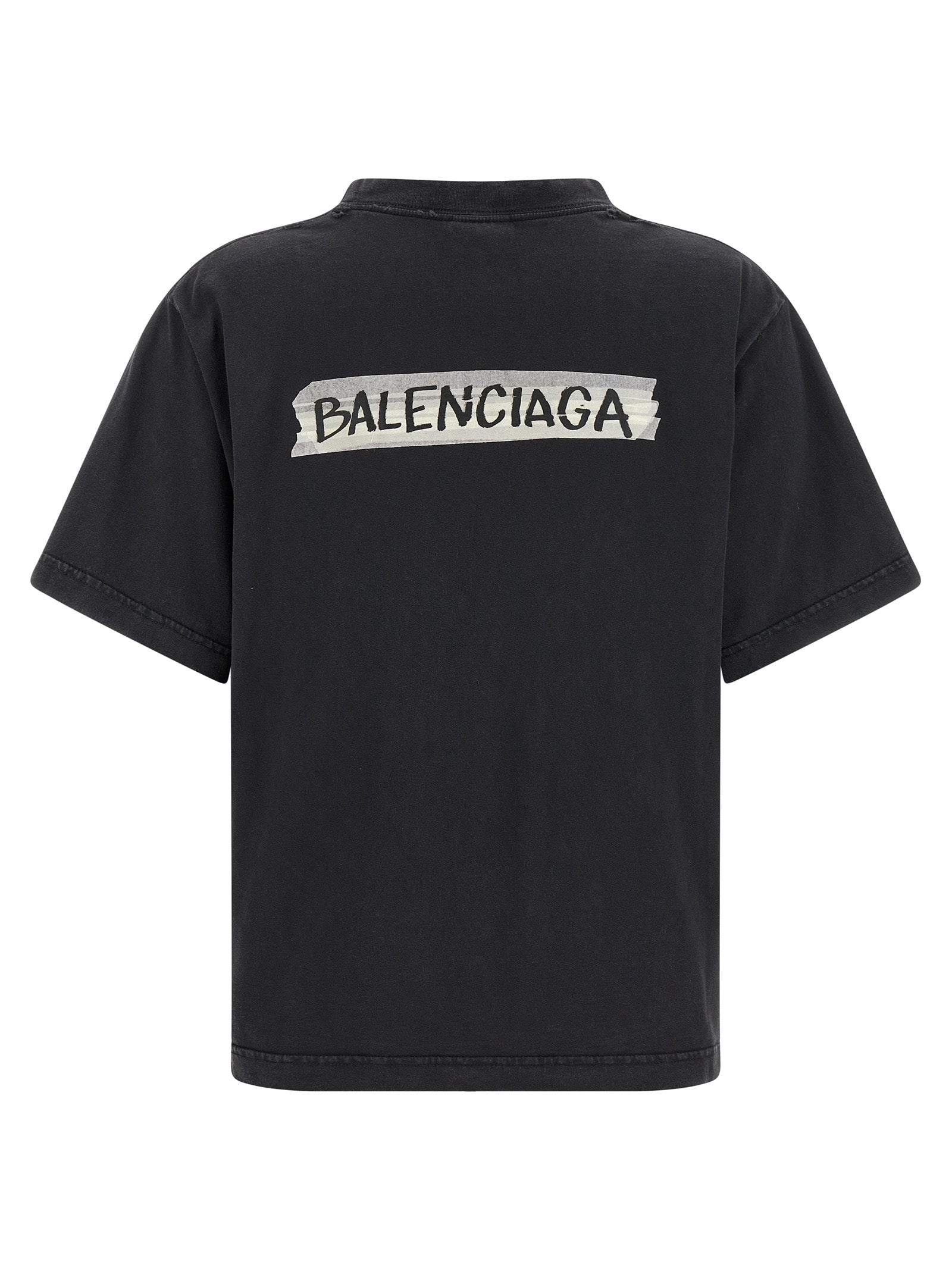 Balenciaga Black Cotton T-Shirt Balenciaga