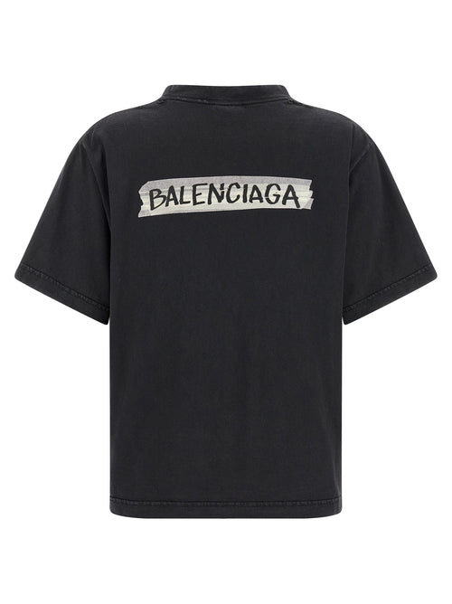 Balenciaga Black Cotton T-Shirt Balenciaga