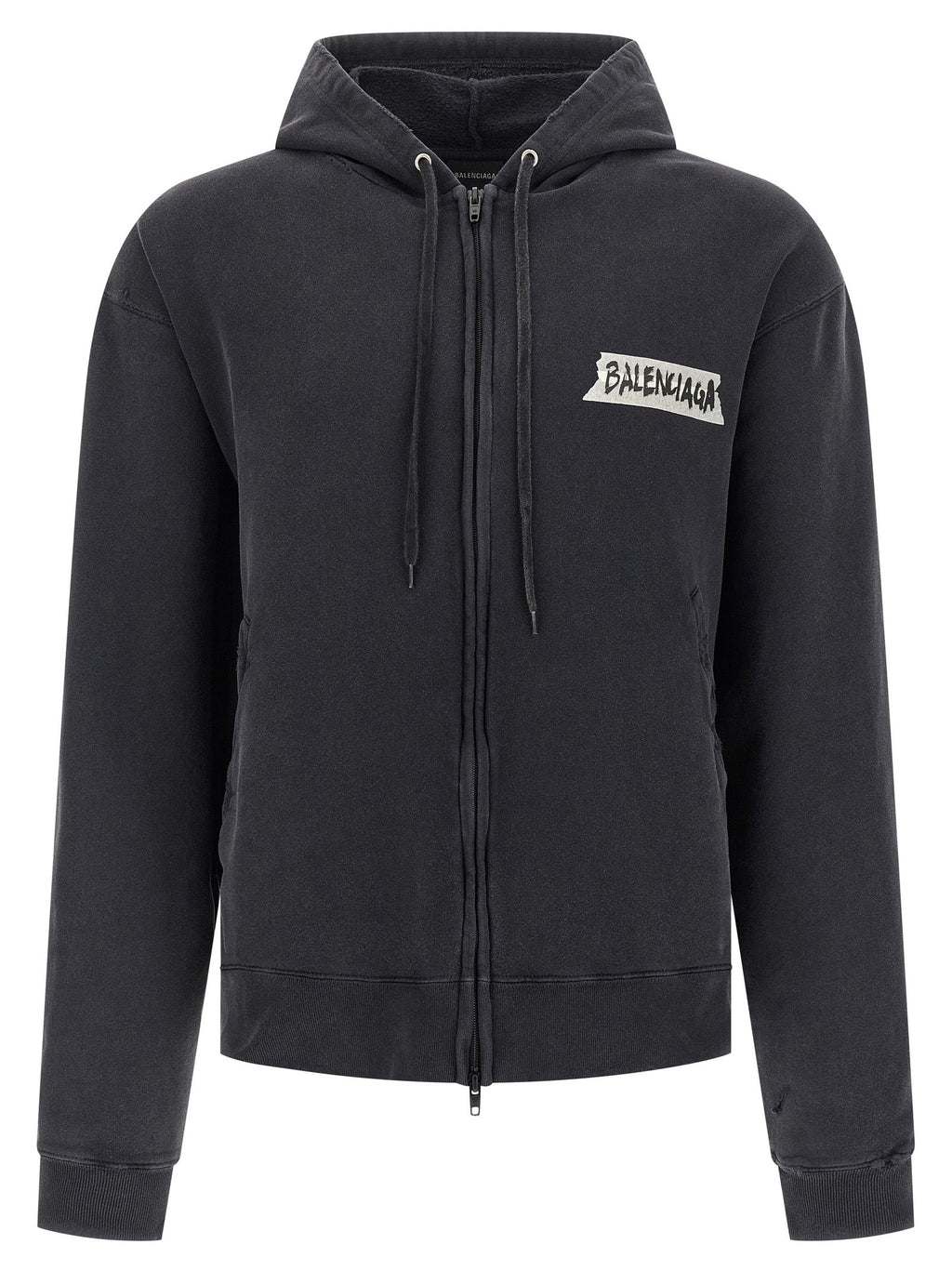 Balenciaga Black Cotton Sweatshirt Balenciaga