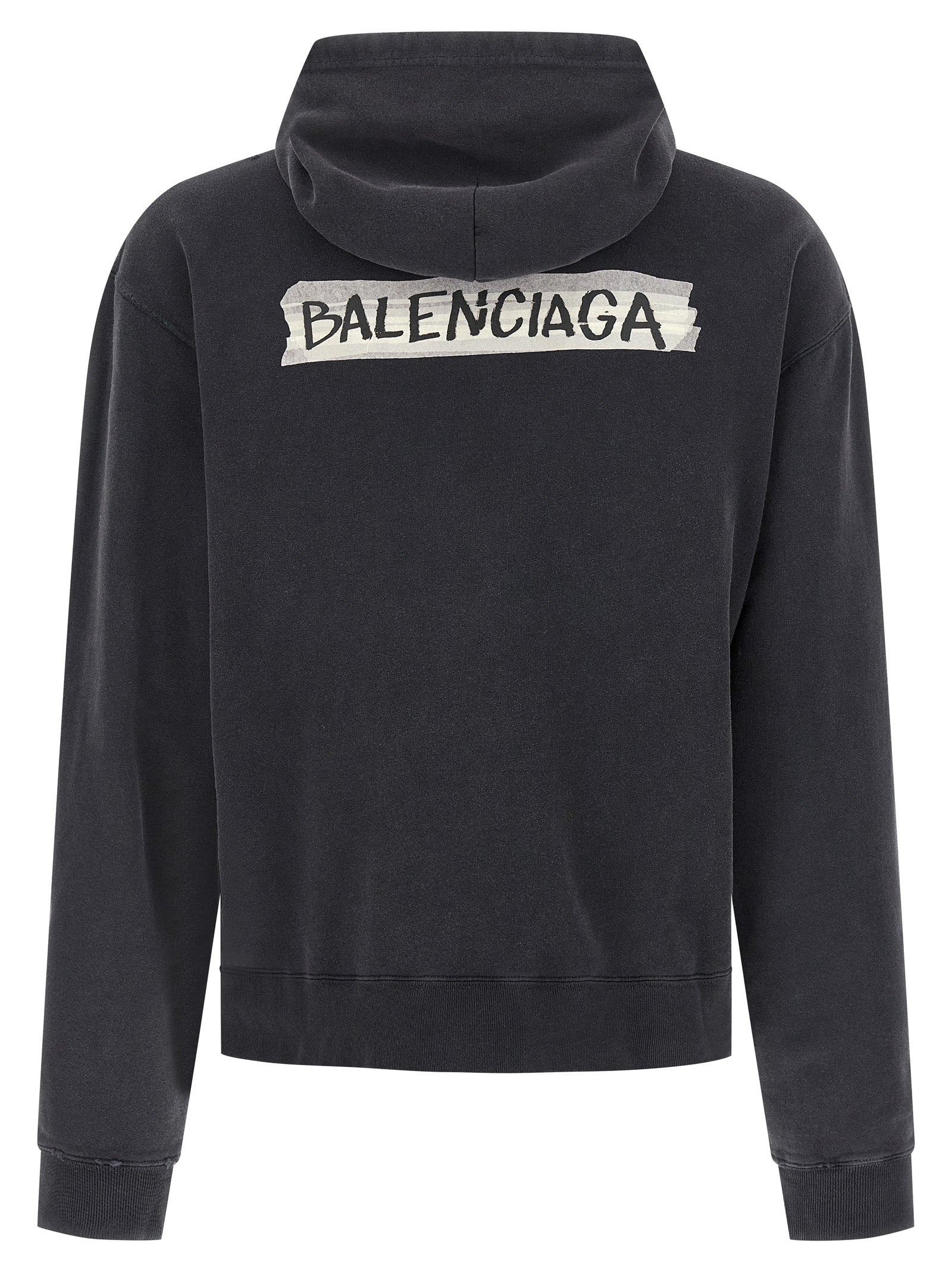 Balenciaga Black Cotton Sweatshirt Balenciaga