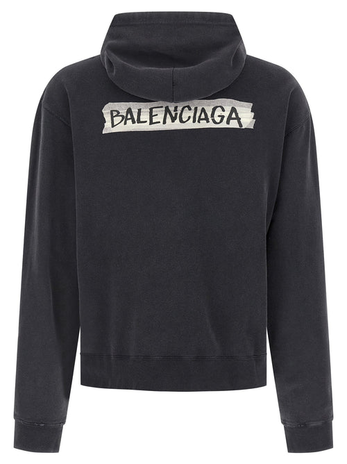 Balenciaga Black Cotton Sweatshirt Balenciaga