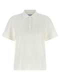 Burberry White Cotton Polo Shirt Burberry