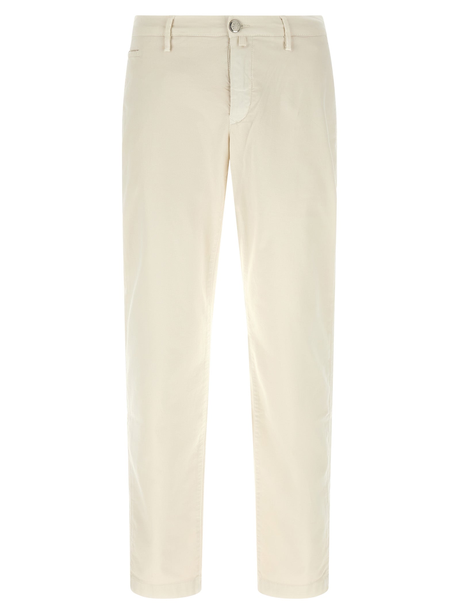 Jacob Cohen White Cotton Chino Pants Jacob Cohen