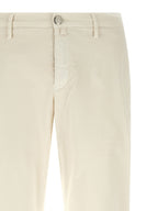 Jacob Cohen White Cotton Chino Pants Jacob Cohen