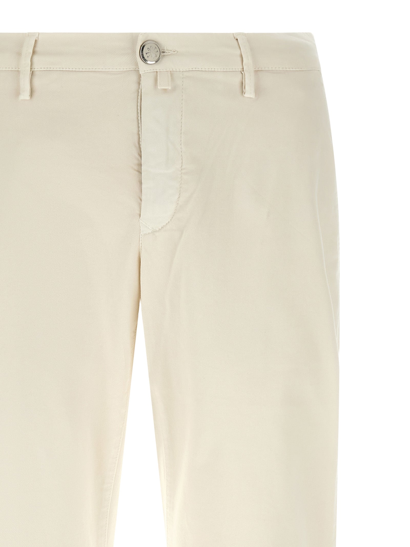 Jacob Cohen White Cotton Chino Pants Jacob Cohen