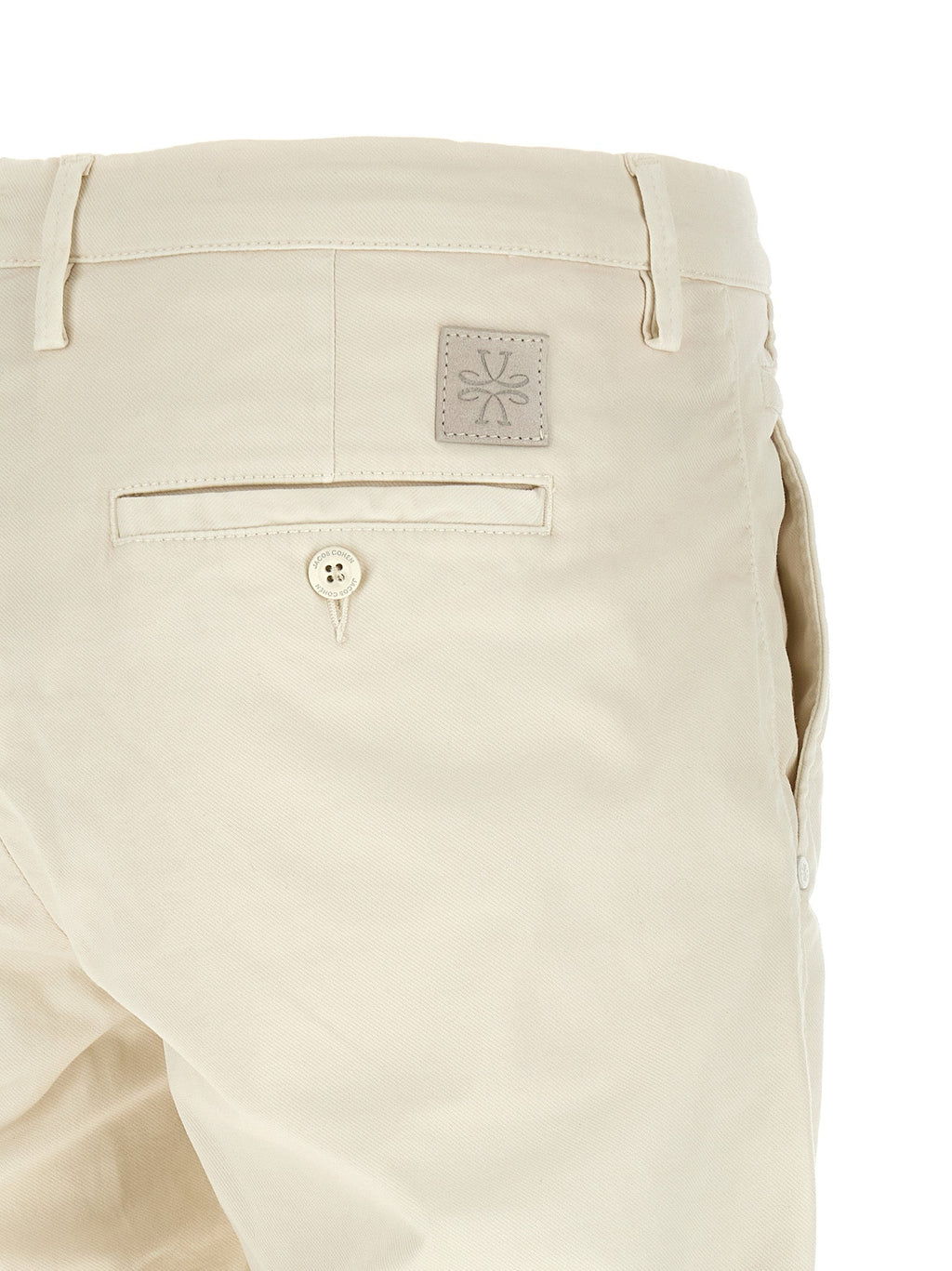 Jacob Cohen White Cotton Chino Pants Jacob Cohen