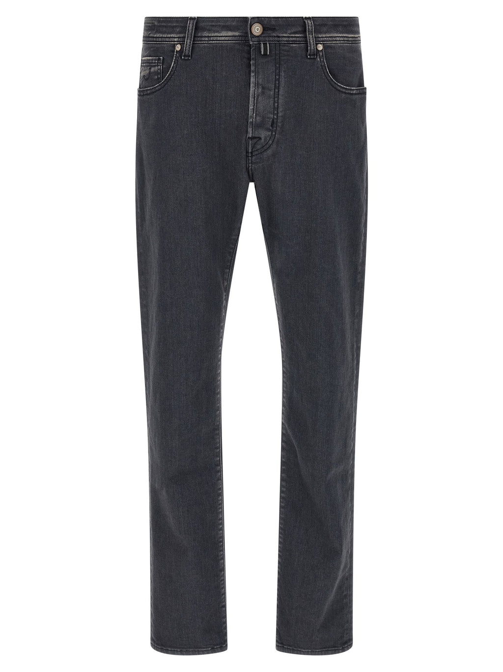 Jacob Cohen Gray Cotton Straight-Leg Jeans Jacob Cohen