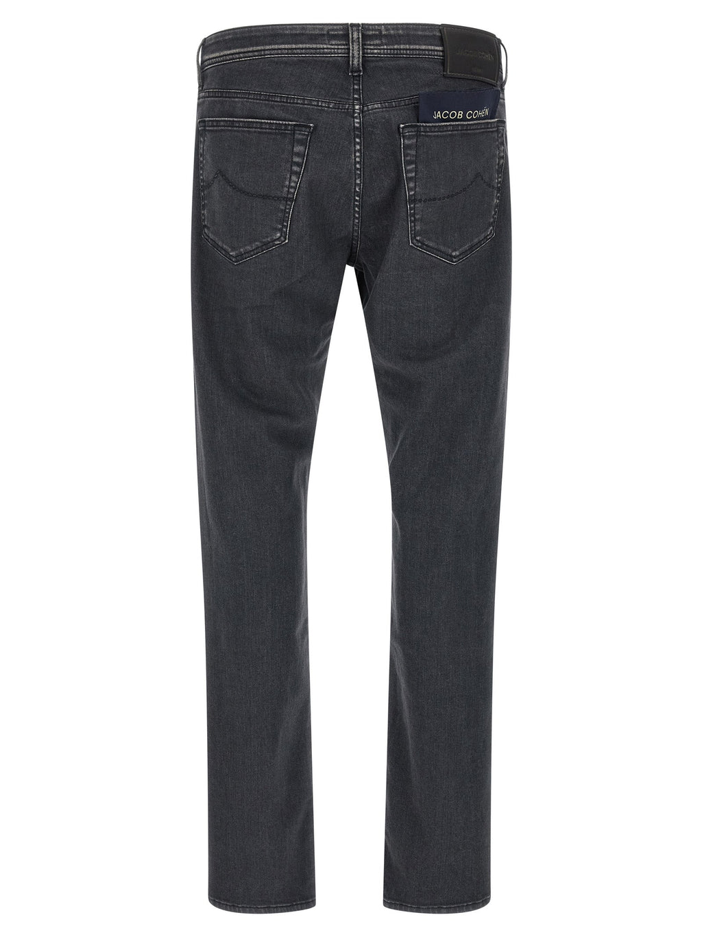 Jacob Cohen Gray Cotton Straight-Leg Jeans Jacob Cohen
