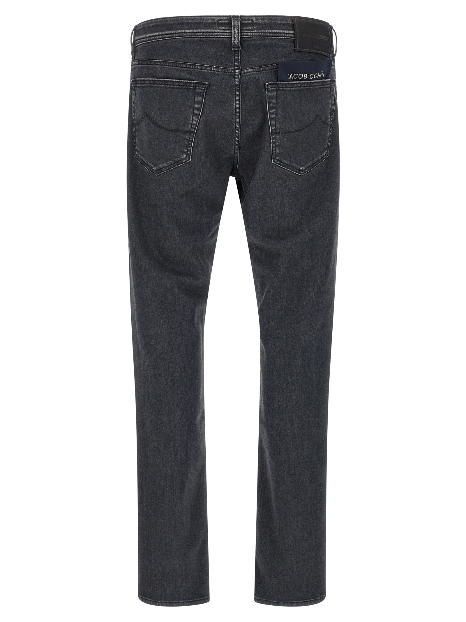 Jacob Cohen Gray Cotton Straight-Leg Jeans Jacob Cohen