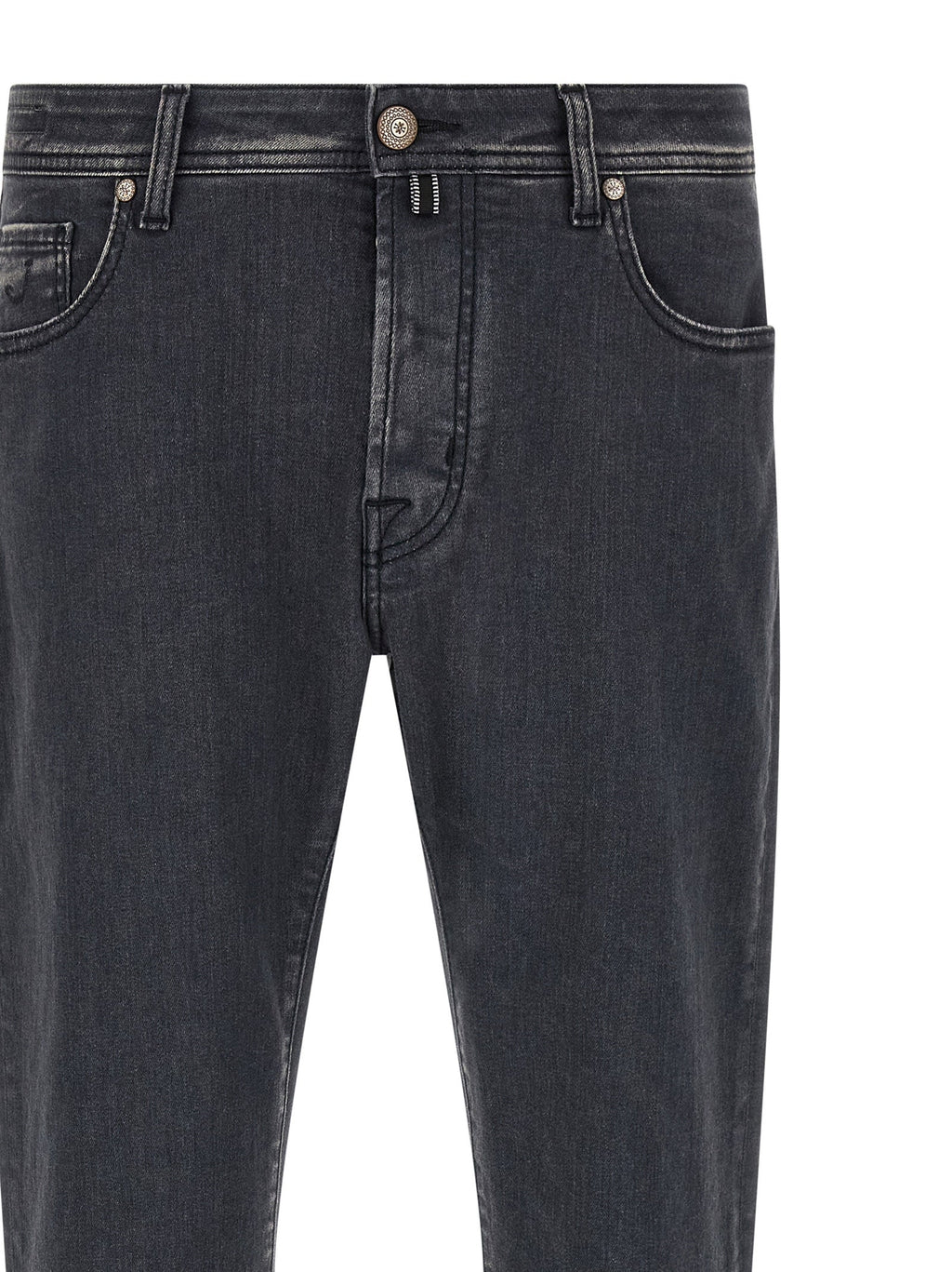 Jacob Cohen Gray Cotton Straight-Leg Jeans Jacob Cohen
