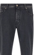 Jacob Cohen Gray Cotton Straight-Leg Jeans Jacob Cohen