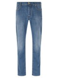 Jacob Cohen Blue Cotton Straight-Leg Jeans Jacob Cohen