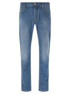 Jacob Cohen Blue Cotton Straight-Leg Jeans Jacob Cohen